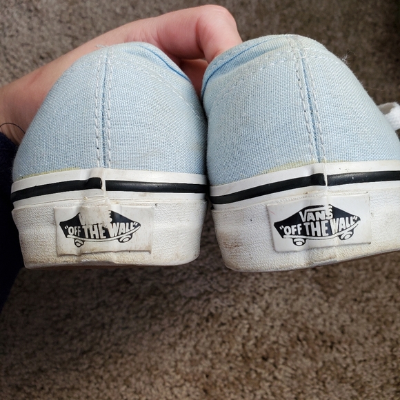 Light Blue Low Top Vans - Picture 5 of 6
